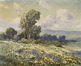 Hillside Canvas Paintings - Blooming Hillside